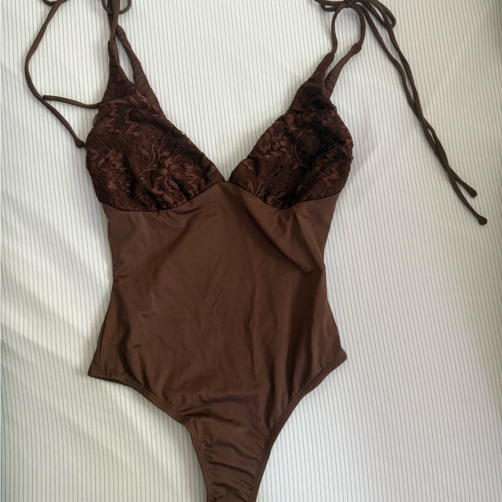 Princess Polly Chocolate Lace Bodysuit
